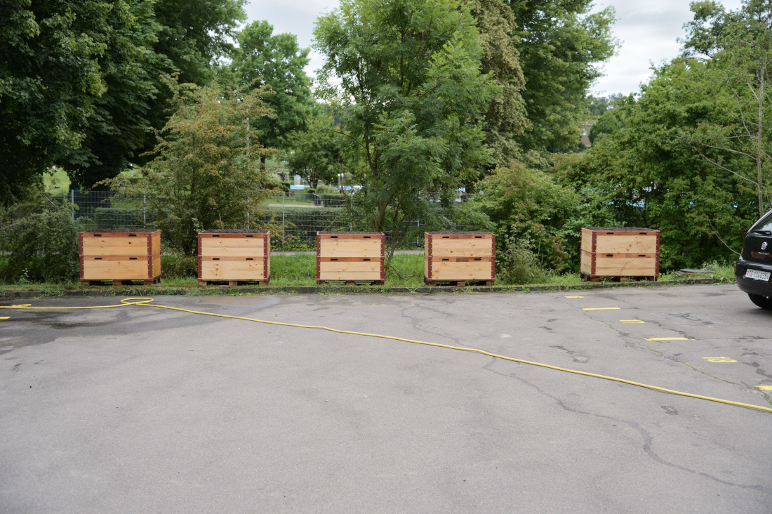 Die Hochbeete sind bereit