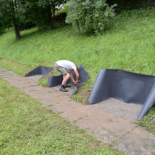 Aufstellen der Hochbeete