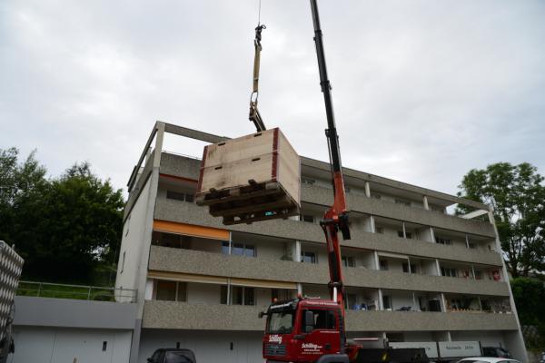 Aufstellen der Hochbeete